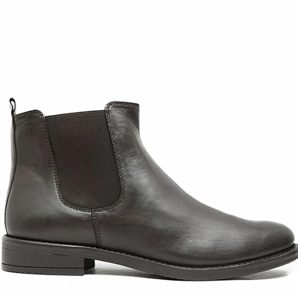 AB SHOES CHELSEA STIVALETTO CON ALESTICO NAPPA MORBIDA