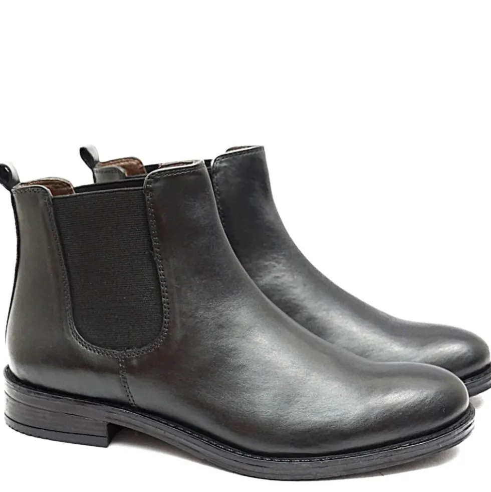 AB SHOES CHELSEA STIVALETTO CON ALESTICO NAPPA MORBIDA