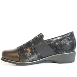 ALICE MOCASSINO ELEGANTE ZEPPA ULTRALEGGERA TOMAIA NAPPA NERA