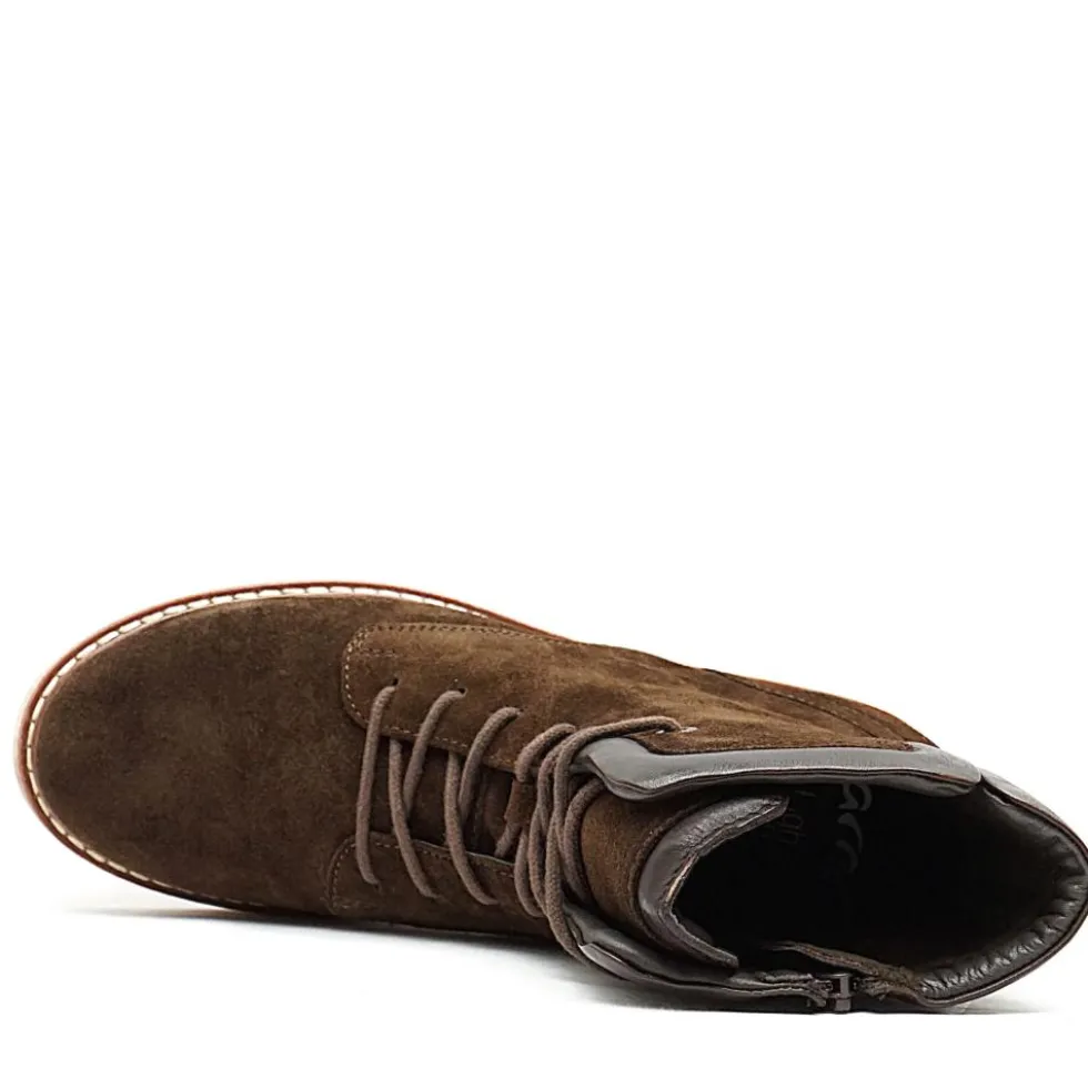 ARA CHESTER SCARPONCINO DONNA SCAMOSCIATO CON LACCI CON PLANTARE HIGH SOFT ESTRAIBILE