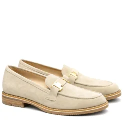ARA MOCASSINO FONDO ELEGANTE CAMOSCIO BEIGE CALZATA MEDIA