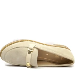 ARA MOCASSINO FONDO ELEGANTE CAMOSCIO BEIGE CALZATA MEDIA