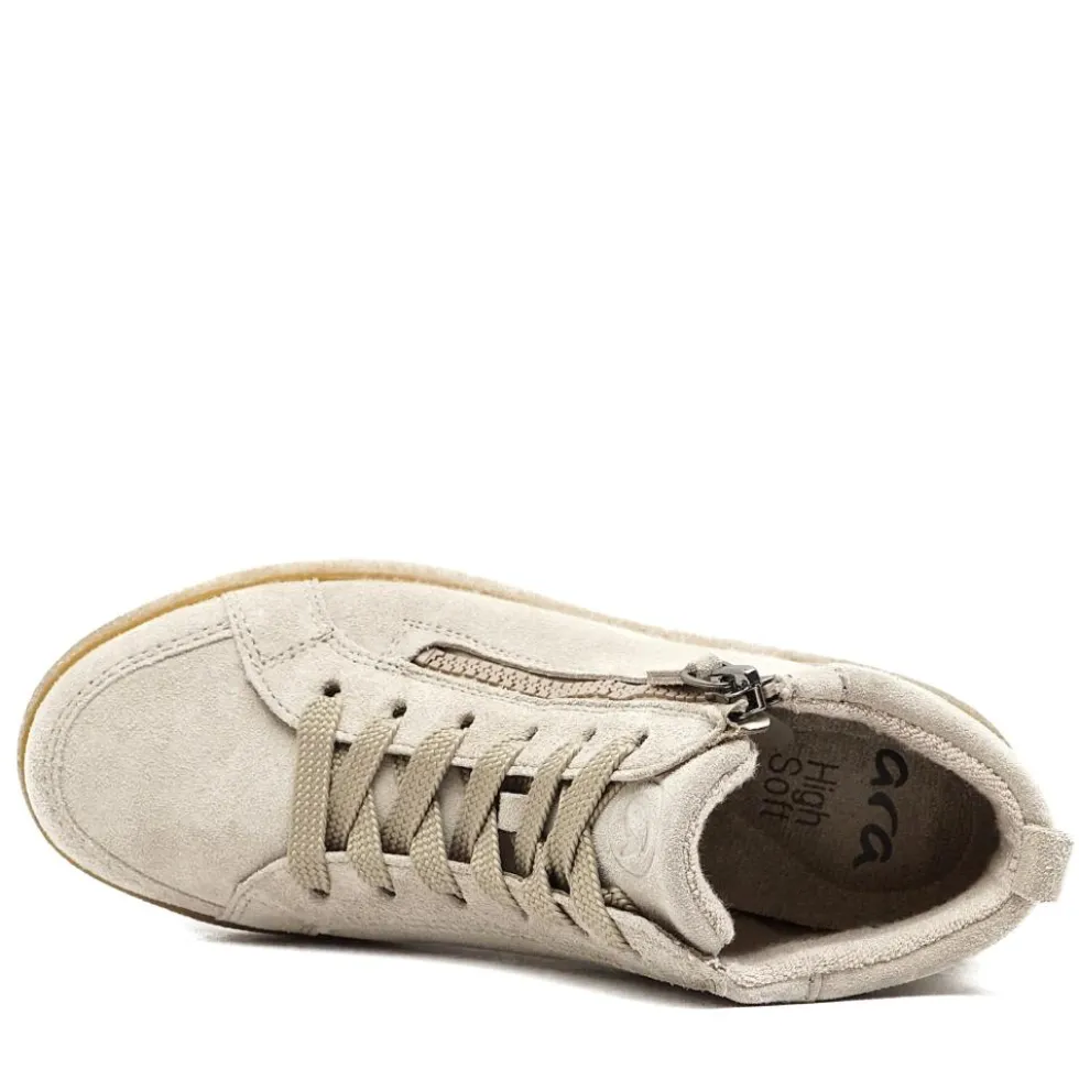 ARA OSLO SNEAKERS DONNA ALTE CON LACCI E CERNIERA E PLANTARE HISH SOFT ESTRAIBILE