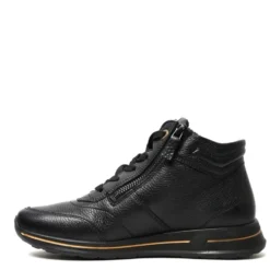 ARA SCARPA DONNA IN PELLE DI CERVO CON LACCI CERNIERA PLANTARE ESTRAIBILE NERO