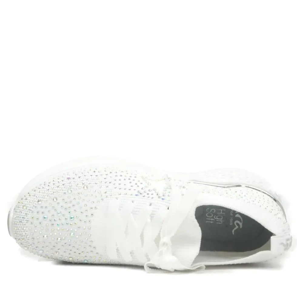 ARA SHOES TENNIS A BRILLANTINI LACCETTO FONDO ULTRA MORBIDO E ULTRA LEGGERO