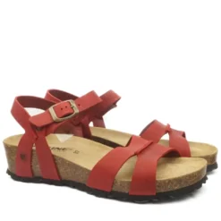 BIOLINE SANDALO IN VERA PELLE MADE IN ITALY ZEPPETTA COMODA