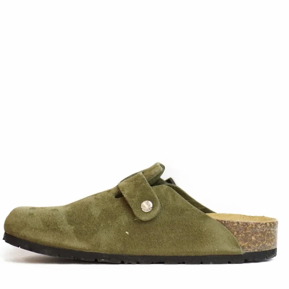 BIONATURA VEGAS SABOT IN CAMOSCIO NATURALE FONDO VIBRAM