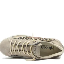 CETTI SHOES SCARPETTA TENNIS DECORAZIONE CAVALLINO + CAMOSCIO