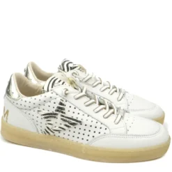 CETTI SNEAKERS DONNA MORBIDA PELLE TRAFORATA STELLA ANIMALIER