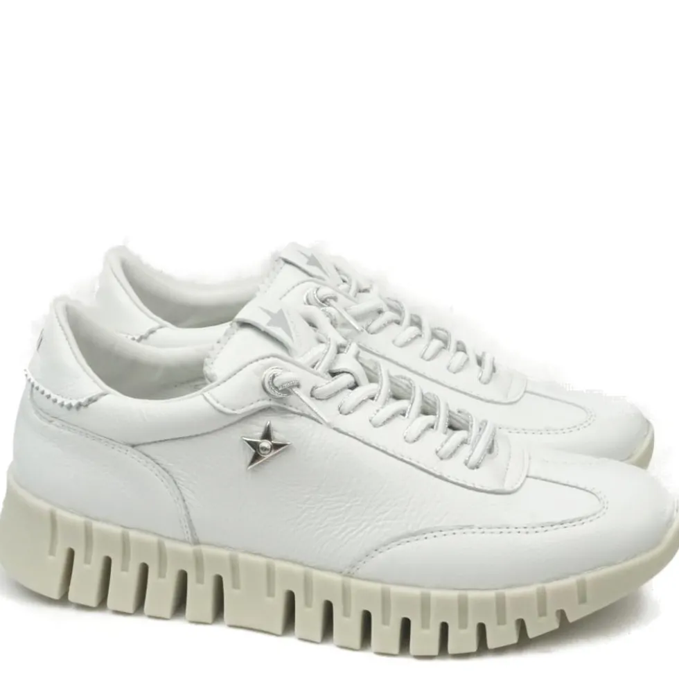 CETTI TENNIS DONNA IN MORBIDA PELLE E SUOLA ULTRA FLESSIBILE