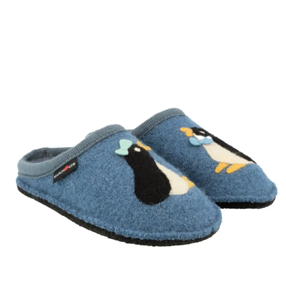 CIABATTE HAFLINGER PINGU PINGUINO IN PURA LANA VERGINE