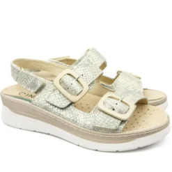 CINZIA SOFT SANDALI DONNA DOPPIA FASCIA PLANTARE ESTRAIBILE