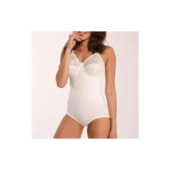 CLARA SERIE J JOSIE BODY CONTENITIVO MODELLANTE FODERATO NERO - NUDE - PANNA
