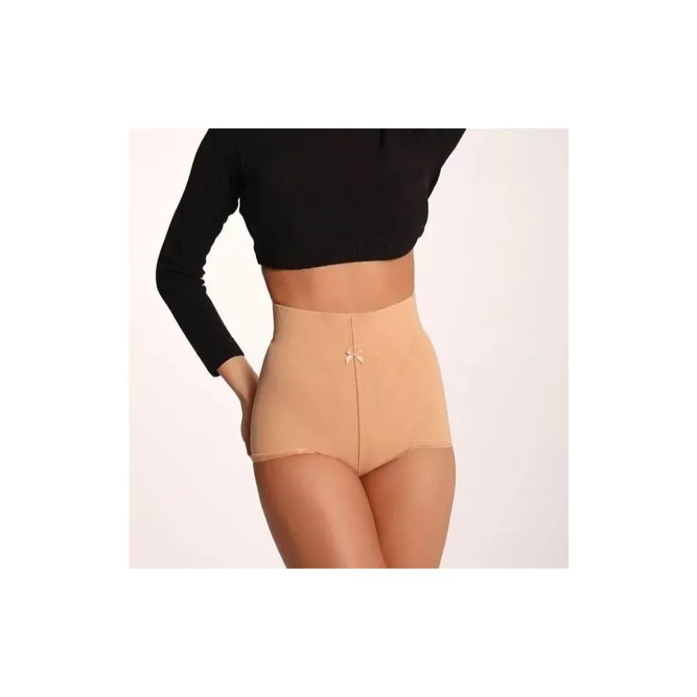 CLARA SERIE JOLLY 5002 MUTANDA SOPRAVITA SGAMBATURA TRIANGOLO NERO - NUDE