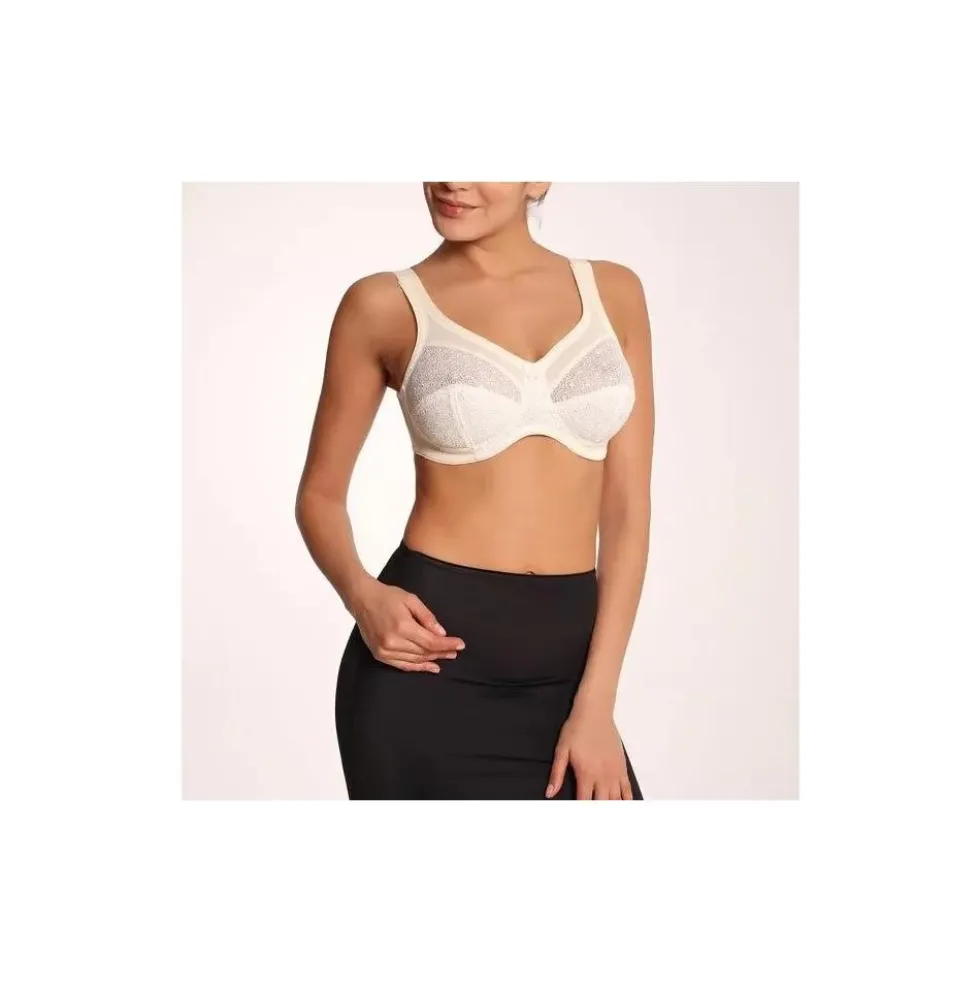 CLARA SERIE M MELBA REGGISENO MODELLANTE SENZA FERRETTO TAGLIE FORTI NERO - NUDE - PANNA