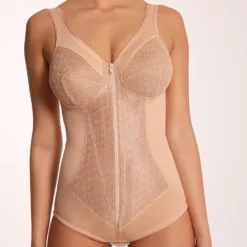 CLARA SERIE M MIRIAM BODY CONTENITIVO MODELLANTE CON CERNIERA NERO - NUDE - PANNA