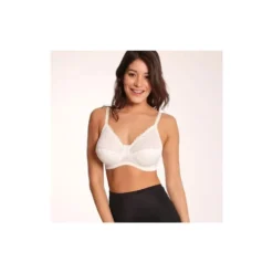 CLARA SERIE P PAOLA REGGISENO IN BALZA DI PIZZO ELASTICIZZATA NERO - PANNA