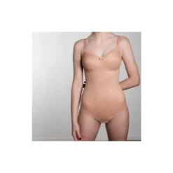 CLARA SERIE VAUDEVILLE VILMA BODY PARZIALMENTE FODERATO NERO - NUDE
