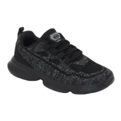 DR SCHOLL CAMDEN TWO SCARPA DA TENNIS IN TESSUTO CON PLANTARE ESTRAIBILE NERO