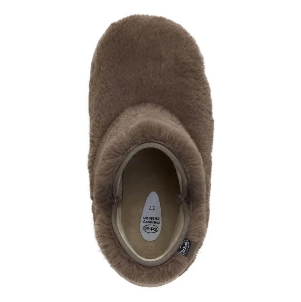 DR SCHOLL MOLLY BOOTIE PANTOFOLA STIVALETTO IN MICROFIBRA MARRONE