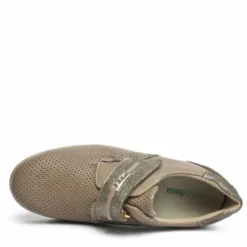 DUNA SCARPA IN PELLE CON STRAPPO E PLANTARE ESTRAIBILE TAUPE