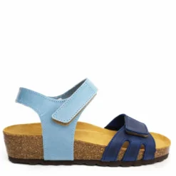 ELISIR'SSANDALO DOPPIA FASCIA REGOLABILE BICOLORE PLANTARE VERA PELLE