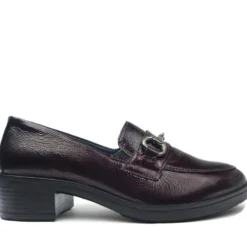 ENVAL MOCASSINO CON TACCHETTO BORDEAUX LUCIDO MODELLO JOEL