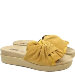 ENVAL SOFT CIABATTONE IN CAMOSCIO ARRICCIATO FONDO MEMORY