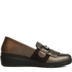ENVAL SOFT MOCASSINO DONNA IN MORBIDA NAPPABRONZO