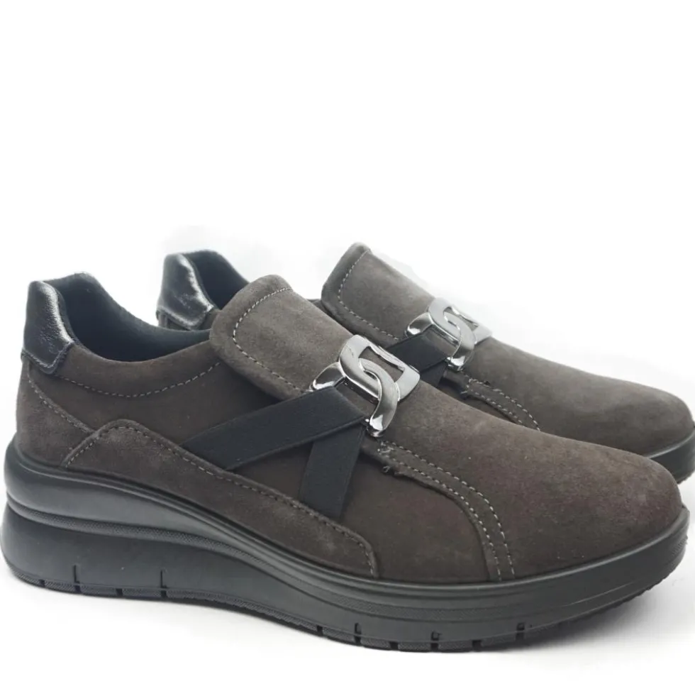 ENVAL SOFT MOCASSINO IN MORBIDO CAMOSCIO EASY ON CALZATA FACILE