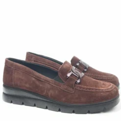 ENVAL SOFT MOCASSINO IN MORBIDO CAMOSCIO EASY ON CALZATA FACILE
