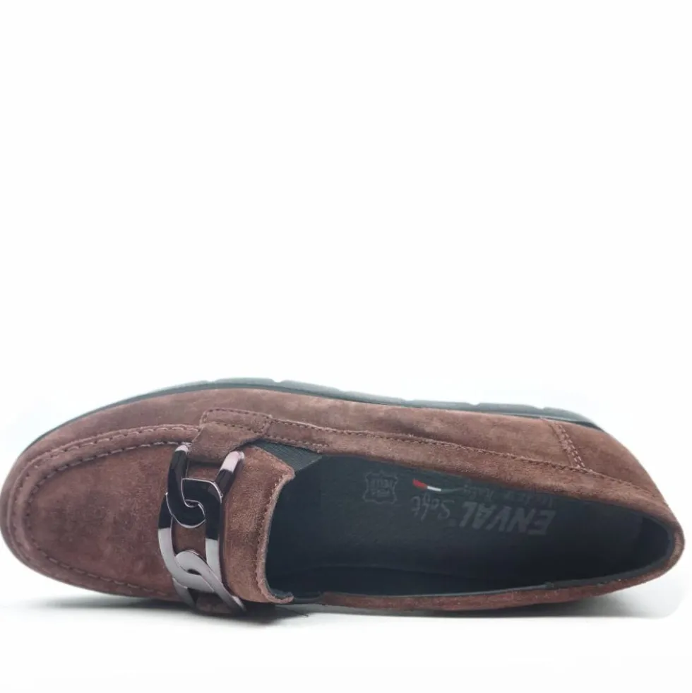 ENVAL SOFT MOCASSINO IN MORBIDO CAMOSCIO EASY ON CALZATA FACILE