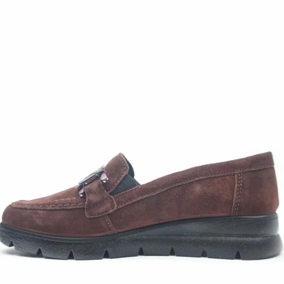 ENVAL SOFT MOCASSINO IN MORBIDO CAMOSCIO EASY ON CALZATA FACILE