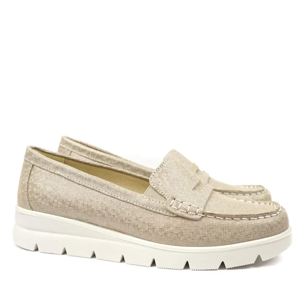 ENVAL SOFT MOCASSINO IN PELLE FONDO SUPER FLESSIBILE
