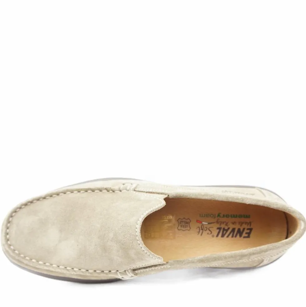 ENVAL SOFT MOCASSINO ULTRA FLEX IN VERO CAMOSCIO ULTRAMORBIDO
