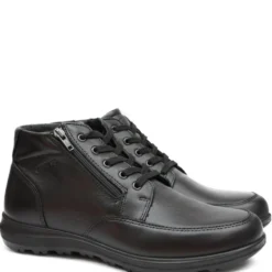 ENVAL SOFT SCARPONCINO UOMO VERA PELLE PLANTARE ESTRAIBILE NERO