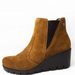 ENVAL SOFT TRONCHETTO ZEPPA ALTA CALZATA EXTRACOMODA COGNAC