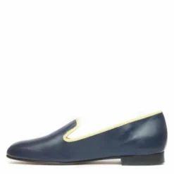 ETIENNE MOCASSINO DONNA VERO CUOIO PELLE BLU