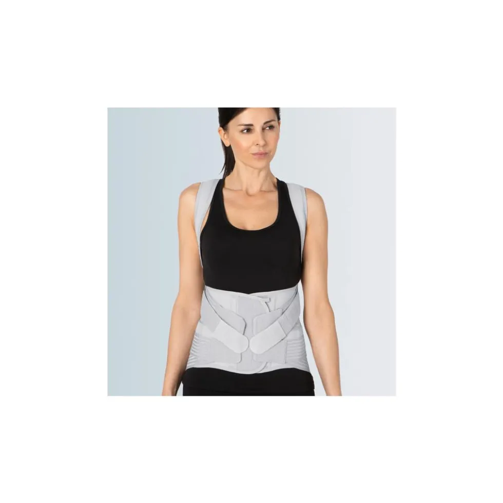 FGP DORSOSILVER EVO CORSETTO SEMIRIGIDO CON SPALLACCI E FILO D'ARGENTO