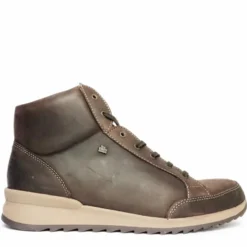 FINN COMFORT LINARES SCARPA COLLO ALTO IN PELLE MARRONE