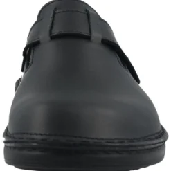 FINN COMFORT PETARE SCHWARZ NURI CIABATTE CHIUSE UOMO IN PELLE NERO ZOCCOLI SABOT