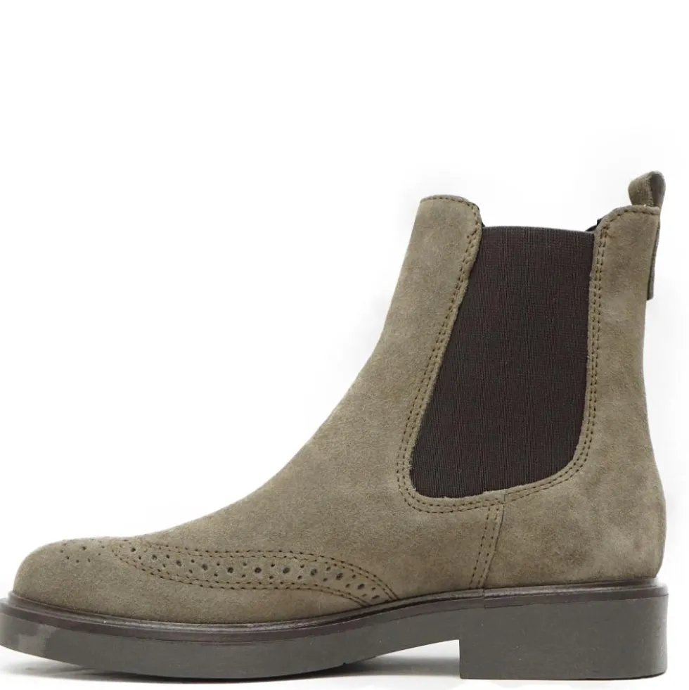 FRANCESCO BRUNELLI CHELSEA BOOTS IN MORBIDO CAMOSCIO