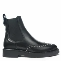 FRANCESCO BRUNELLI TRONCHETTO SLIP-ON CODA DI RONDINE BORCHIATA