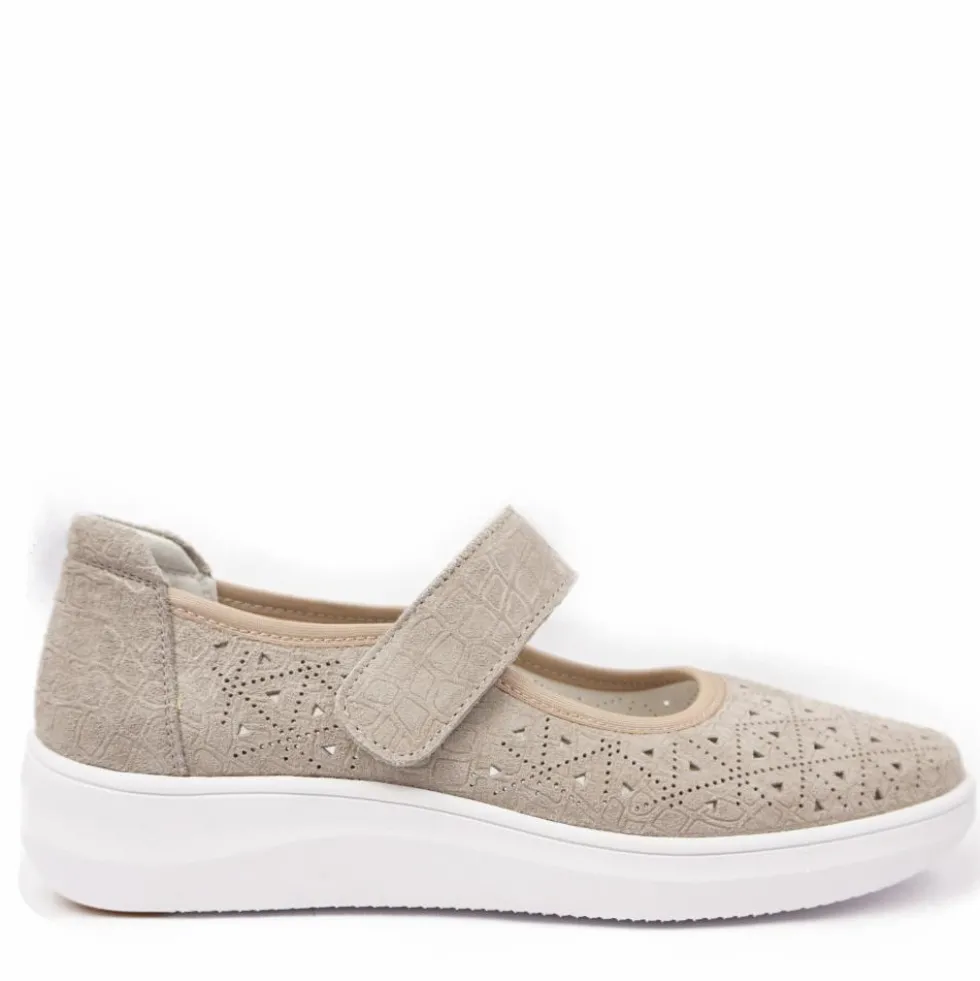 G-COMFORT SCARPETTA BALLERINA CON STRAPPO CALZATA MAXI