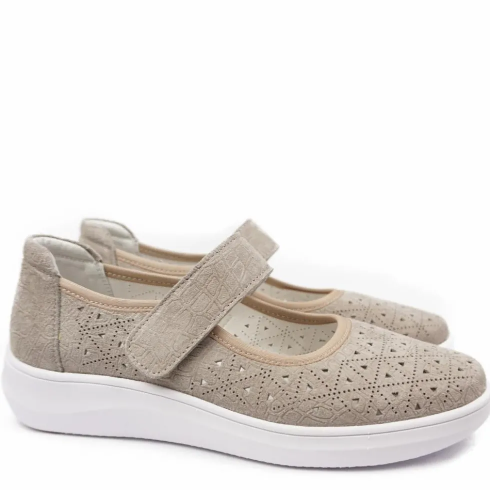 G-COMFORT SCARPETTA BALLERINA CON STRAPPO CALZATA MAXI