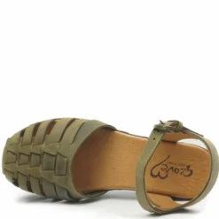 GLOVE ZOCCOLO PUNTALE IN VERA PELLE INTRECCIATA MADE IN ITALY