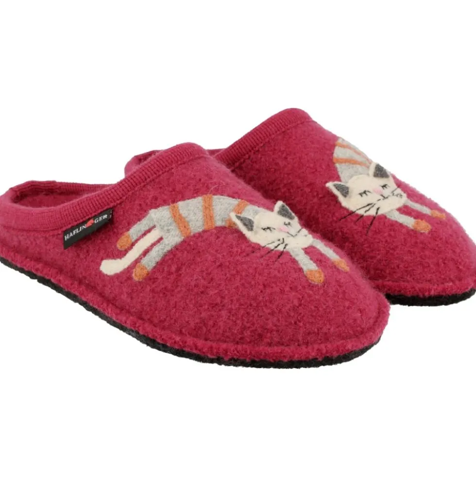 HAFLINGER CHOUPETTE BURGUND CIABATTE IN PURA LANA VERGINE