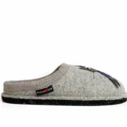 HAFLINGER CIABATTA IN FELTRO DI LANA GATTO/CUCHO GRIGIO CHIARO