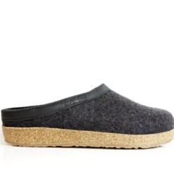 HAFLINGER CIABATTA IN FELTRO DI LANA TORBEN UOMO/DONNA GRAFITE