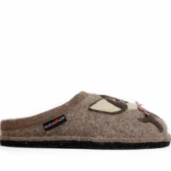 HAFLINGER CIABATTA IN FELTRO DI LANA CANE/CHIHUAHUA BEIGE